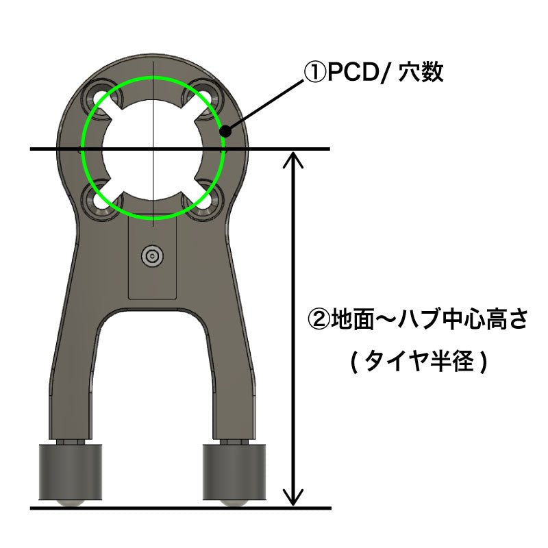 ダミーホイール+定盤 (1台分セット) - 813 Alignment Tools