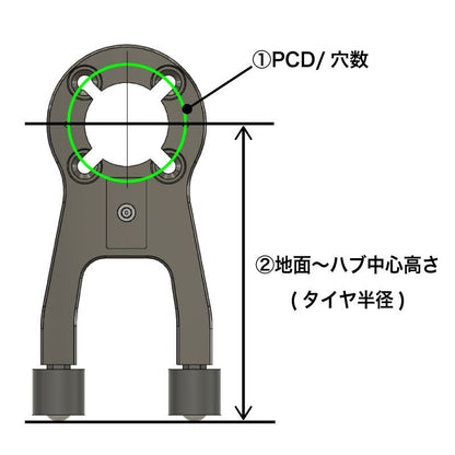 ダミーホイール＋定盤 (1台分セット) - 813 Alignment Tools